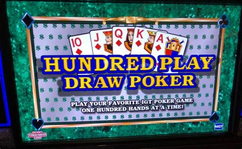 100 play video poker free